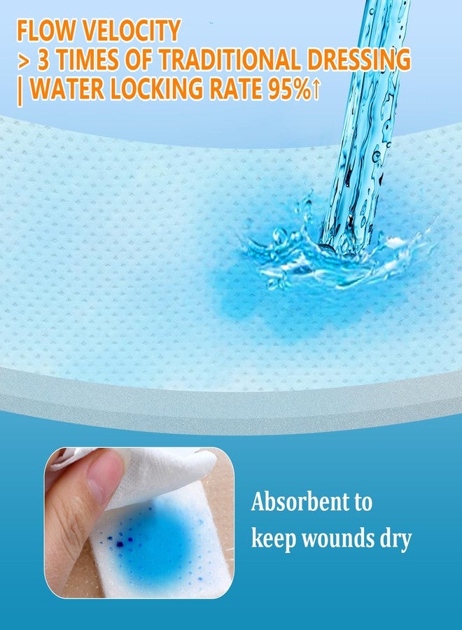 OUJEALEE Silicone Foam Dressing with Border - 5 Pack | Ultra-Gentle Skin Adhesive | Super Absorbent Wound Pad | Sterile & Waterproof | Pain-Free Removal for Sensitive Skin (4" x 4" - Image 5