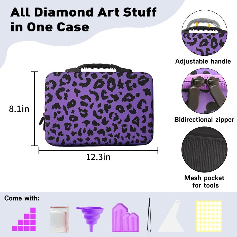ZORETCO Diamond Painting Storage Box, 60 Slots Bead Storage Containers with Tools Kit for Diamond Art Accessories Craft Jewelry Beads Organizer - Image 2