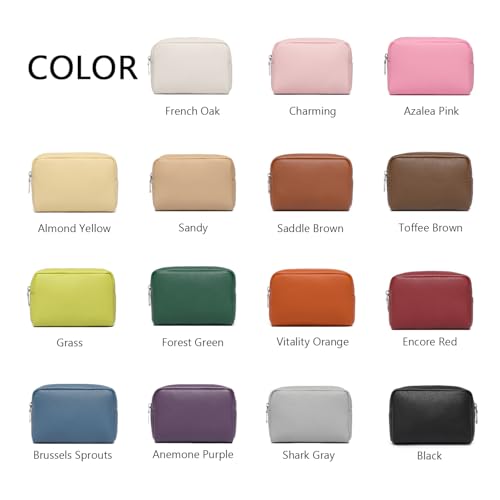 YONBEN Makeup Bag Large Capacity Women's Classic Black Wash Bag Adjustable Partition Wash Brush and Cosmetic Carrying Bag (PU/Anemone Purple) - Image 3