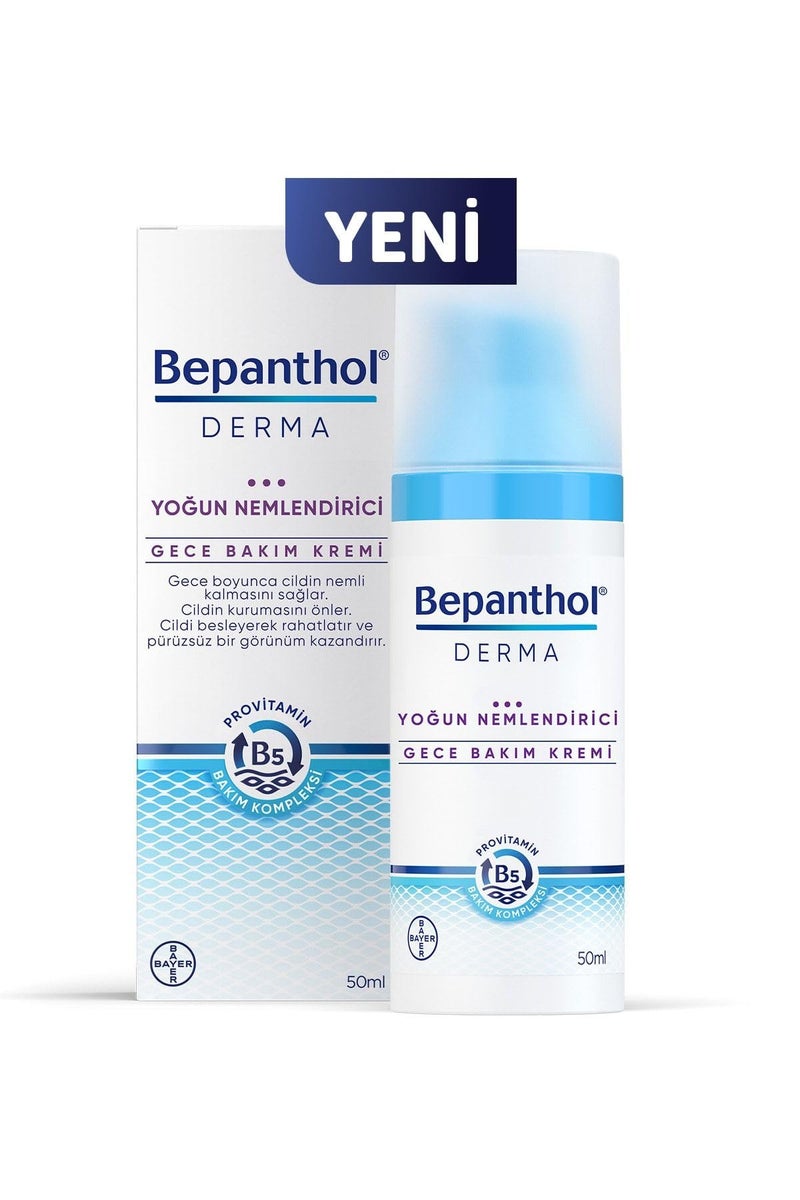 Bepanthol Derma Intensive Moisturizing-Night Face Care Cream-50 ml - Image 1