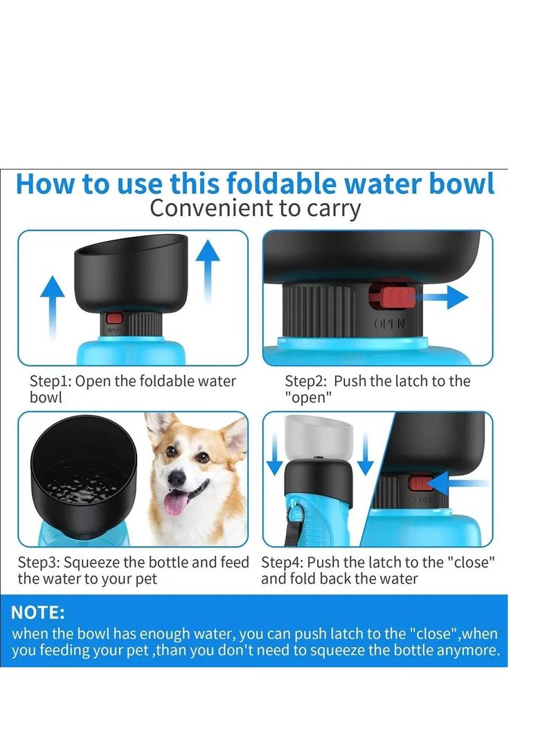 XiuWoo Pet Water Bottle for Dogs  Dog Foldable Leak Proof Travel Dispenser Lightweight & Convenient Outdoor Walking  Hiking - Image 4