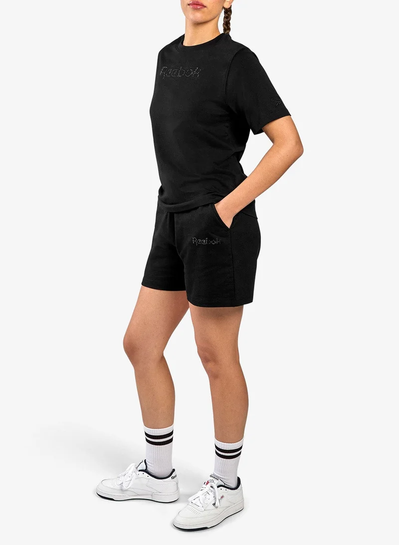 Reebok  Studded Logo T-Shirt for Women | Best Price UAE