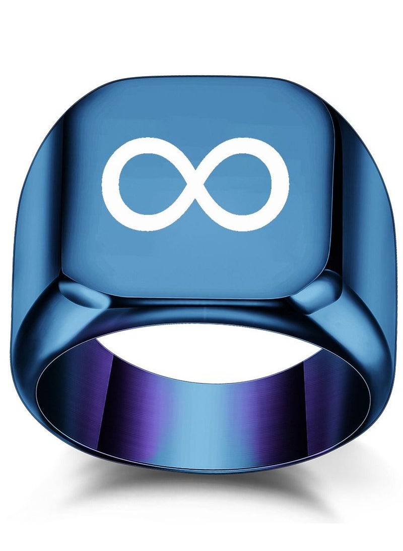 Stainless Steel Solid Polished Signet Ring