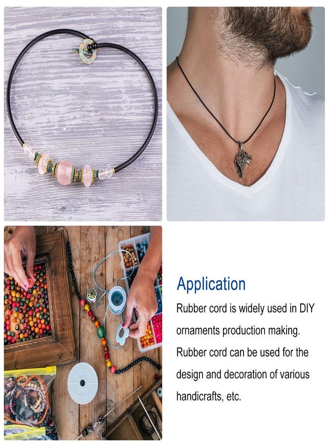 MECCANIXITY Solid Rubber Cord Tubing 10ft 4mm Dia Black Rubber Tube for DIY Craft Beading Necklaces Bracelet - Image 5