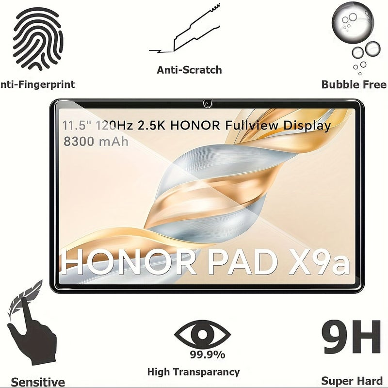 2 Pack Tempered Glass Screen Protector For Honor Pad X8 Pro 11.5 9h Bubble Free - Image 3