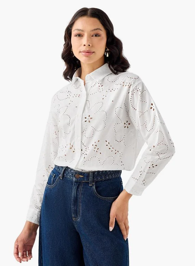 تواكستريمز 2Xtremz Cotton Shirt with Schiffli Embroidery