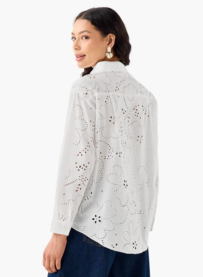 تواكستريمز 2Xtremz Cotton Shirt with Schiffli Embroidery