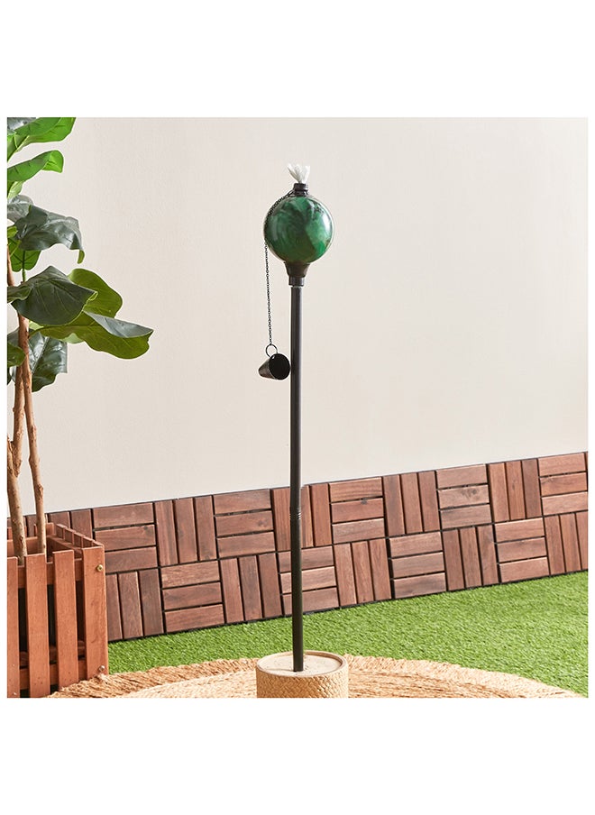 Home Box Eden Glazing Ball Fibreglass and Metal Garden Torch 9 x 171 x 9 cm  - Image 1