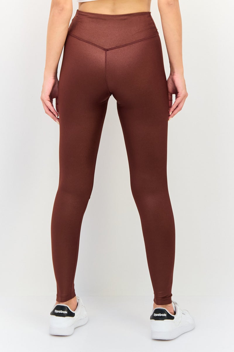 Nike Women Tight Fit Training Leggings, Brown - Image 3