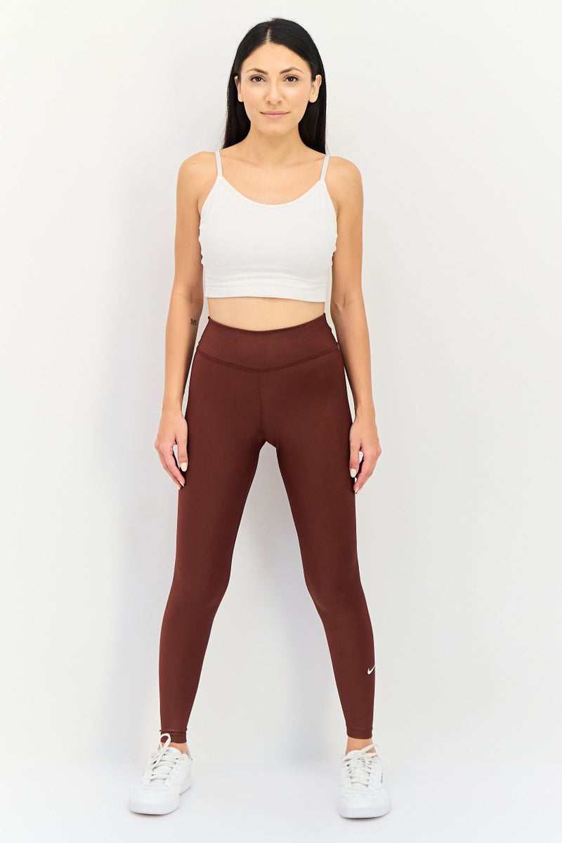 Nike Women Tight Fit Training Leggings, Brown - Image 2