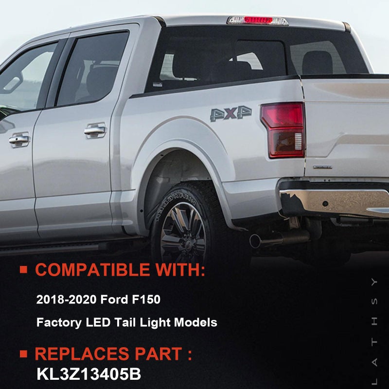 Lathsy LED Tail Light Compatible With Ford F150 F-150 2018 2019 2020 W/Blind Spot Left Driver Side Taillights Taillamps Brakelights Replace Part Number:KL3Z13405B - Image 2