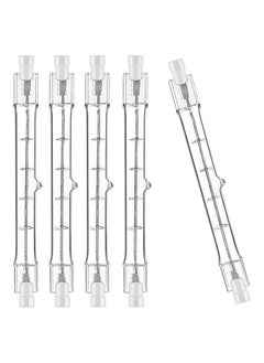 Y&D R7S Halogen Bulbs, 5 Pack 118mm 150W, Dimmable J-Type Linear Warm White Double Ended Bulbs for Security and Work Lights, Floodlight, Floor Lamps, Landscape Ceiling 4.6 Inch  - Image 1