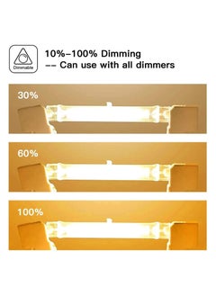Y&D R7S Halogen Bulbs, 5 Pack 118mm 150W, Dimmable J-Type Linear Warm White Double Ended Bulbs for Security and Work Lights, Floodlight, Floor Lamps, Landscape Ceiling 4.6 Inch  - Image 2