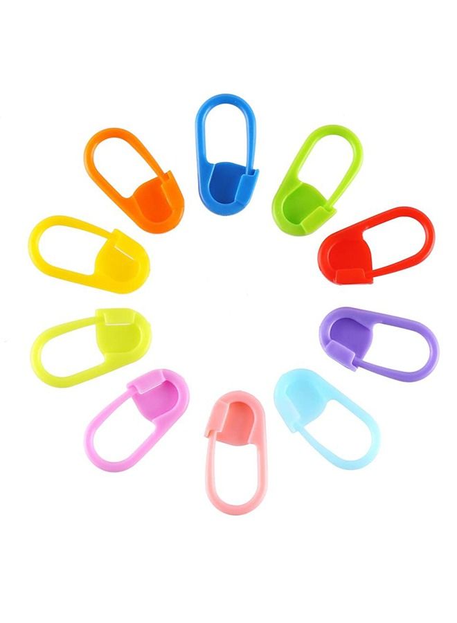 Stitch Markers 10 Colors Knitting Crochet Locking 120Pcs Stitch Needle Clip Counter - Image 3