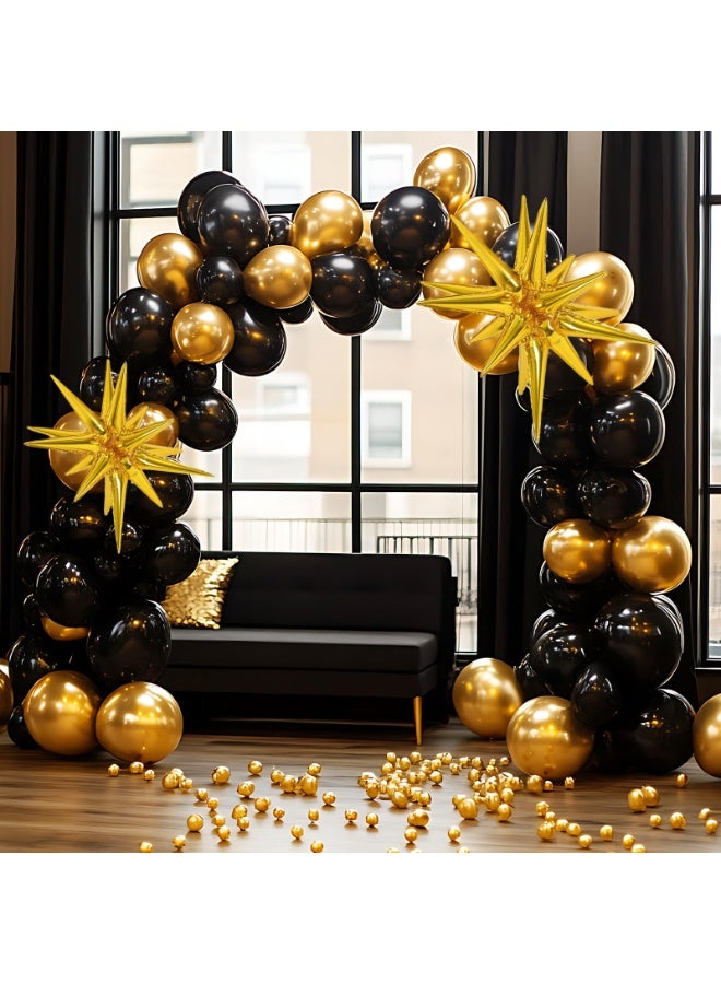 Gold Balloons Different Sizes 18 12 10 5 Inch for Garland Arch, Latex Metallic Balloon for Birthday Graduation Party Wedding Decorations - Image 4