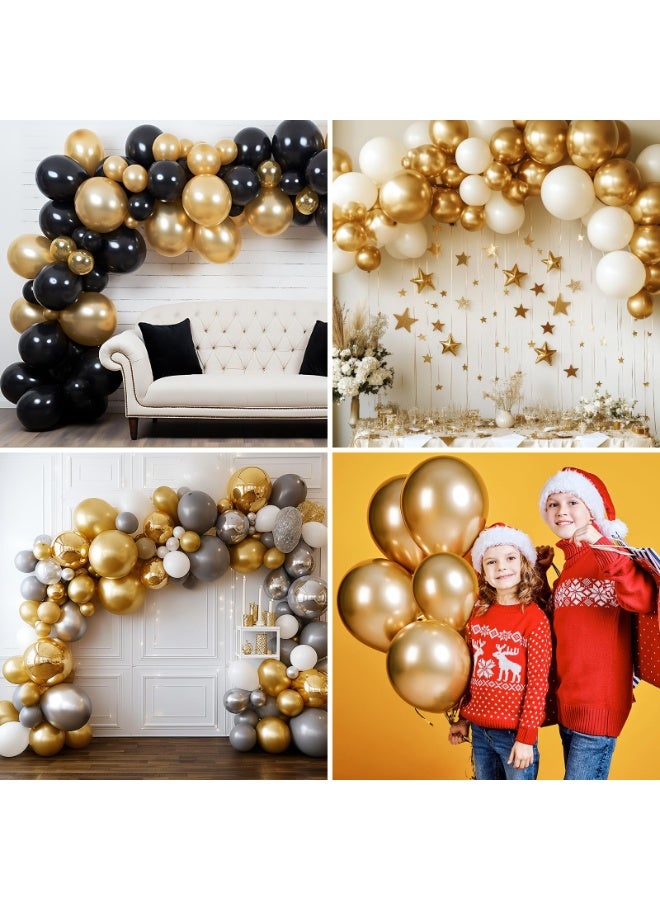 Gold Balloons Different Sizes 18 12 10 5 Inch for Garland Arch, Latex Metallic Balloon for Birthday Graduation Party Wedding Decorations - Image 5
