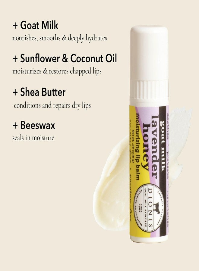Dionis Goat Milk Moisturizing Hand Cream and Lip Balm Set, Lavender Honey - Image 3