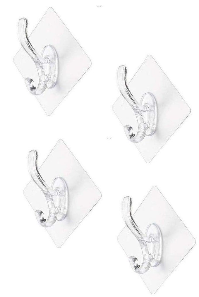 BATHROOM HOOK TOWEL HOOKS SELF ADHESIVE HOOKS OFFICE HOOKS HANGING KEYS FOR KITCHEN STICK ON WALL WATERPROOF HOOKS SET OF 8