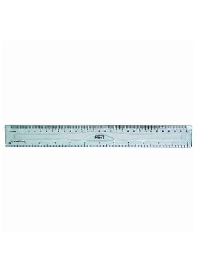 Flair - Flair Aculine 30cm Scale, Measuring ruler- Pack of 10pc - Image 1