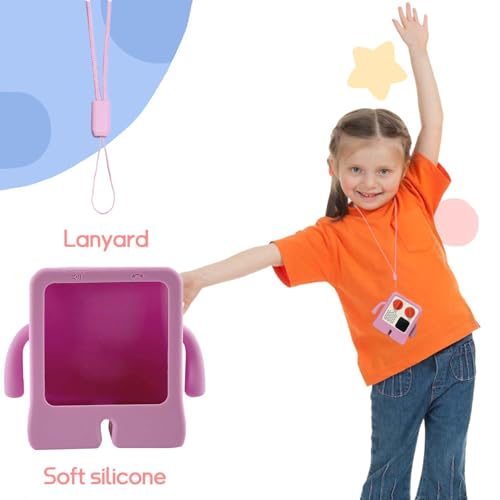 Chanvoo Yoto Mini Anti-Slip Silicone Cover with Lanyard (Pink) – Protective Sleeve Case Compatible with Yoto Mini Player 2024 Edition – Kids Audio Music Player Accessory - Image 2