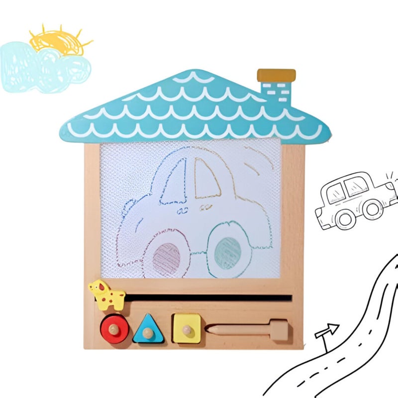 Sakuya Wooden Drawing Kit| Stencil for Kids I My First Drawing Kit, Birthday Gift, Art Slate for Kids, Boys & Girls - Image 2