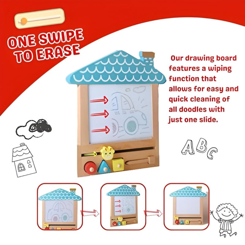 Sakuya Wooden Drawing Kit| Stencil for Kids I My First Drawing Kit, Birthday Gift, Art Slate for Kids, Boys & Girls - Image 5