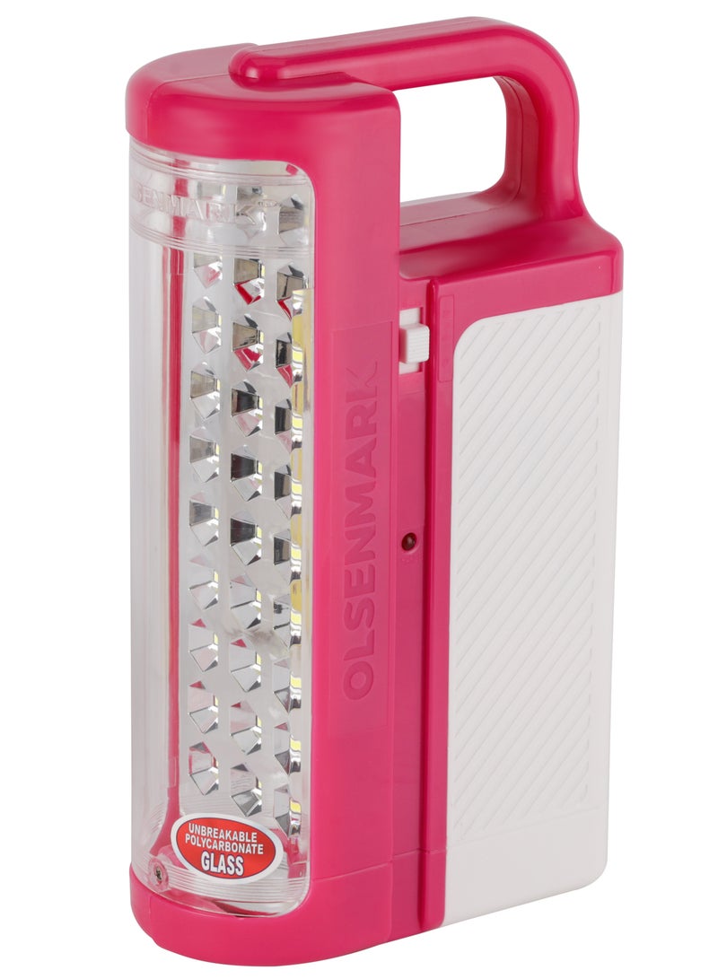 Olsenmark 2 في 1 فانوس طوارئ LED قابل لإعادة الشحن OME2836، 30 مصباح LED SMD فائق السطوع، موفر للطاقة، حماية من الشحن الزائد - Image 5