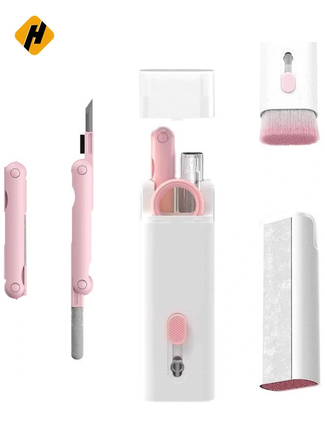 HuHa - Laptop Cleaner, 7 in 1 Keyboard Cleaner Set, Computer MacBook Earphone Cleaning Kit, Tablet and Screen Dust Brush Including Soft Sweep, Swipe, 3 in 1 Airpod Cleaner Pen, Key Puller and Spray Bottle - Image 1