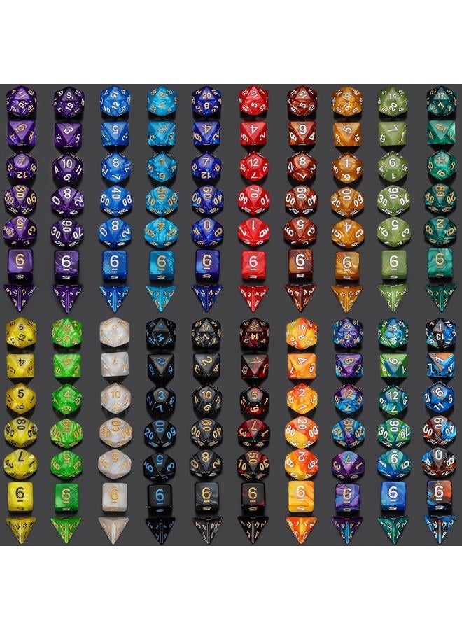 Qmay Dnd Dice Sets - 20 X 7 Polyhedral Dice (140Pcs) With A Large Drawstring Bag Great For Dungeons And Dragons. - Image 5