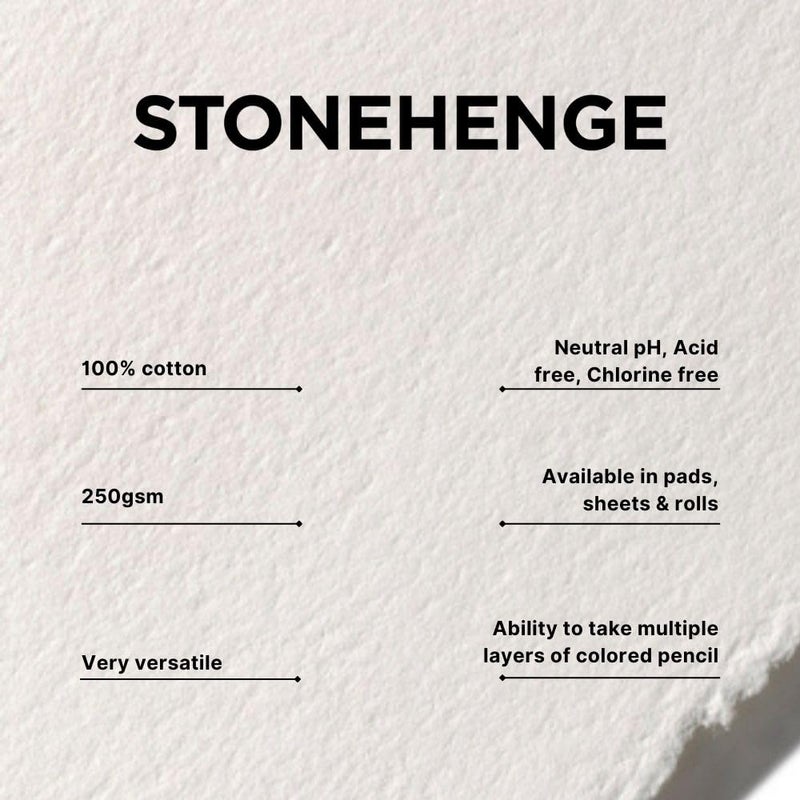 Legion Stonehenge Drawing Paper Pad - 9" x 12", Multi Color, 15 Sheets - Image 3