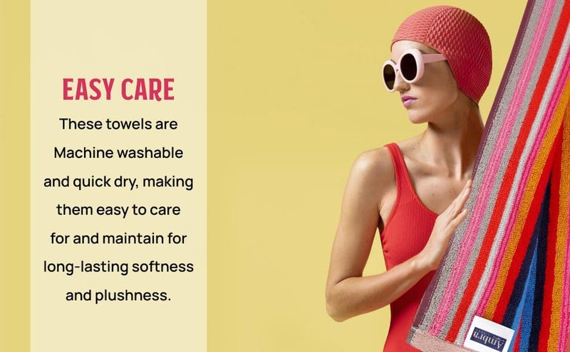 Ambra Linens 500 GSM Highly Absorbent Bath Towels Set, 100% Cotton, Soft and Plush, All Seasons Use, Extra Large, Cabana Style, Best for Pool, Beach, Spa, Gym (Grey Boat) - Image 5
