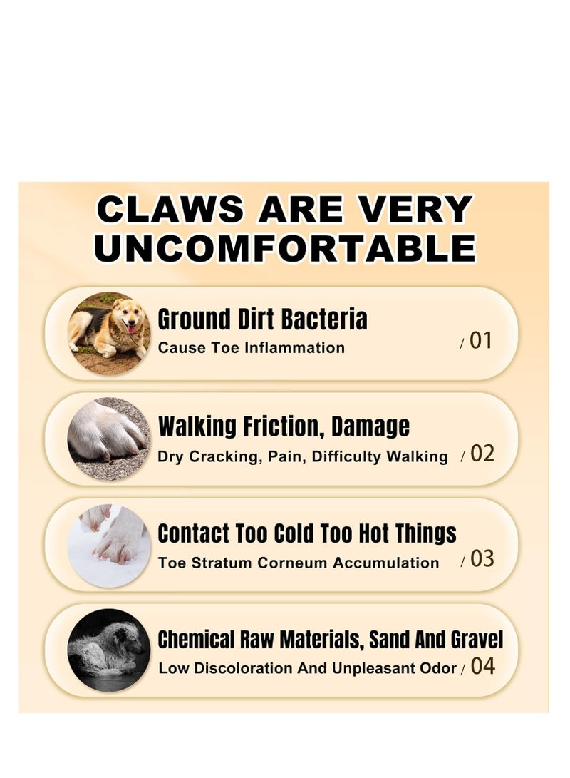 ULHYC ULHYC Natural Dog Paw Balm, Natural Lick Safe Dog Nose Balm Moisturizer,Heals & Repairs Dry Cracked Damaged Paws,Paw Protectors for Dogs Hot Pavement  - Image 4
