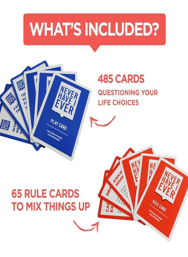 DTR Creation Never Have I Ever Card for Adults Party Game – The Game of Poor Life Decisions Card Game for Family & Friends (Ages: 17 Years & UP, Players: 4-12+) - Image 4