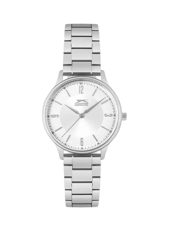 سلازنجر Slazenger Women's Quartz Movement Watch, Analog Display and Stainless Steel Strap - SL.9.6236.3.01, Silver