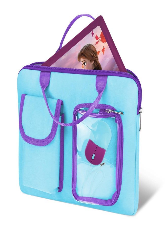 Annmore Carrying Bag for LEXiBOOK Educational and Bilingual Laptop, Blue/Purple - Image 1