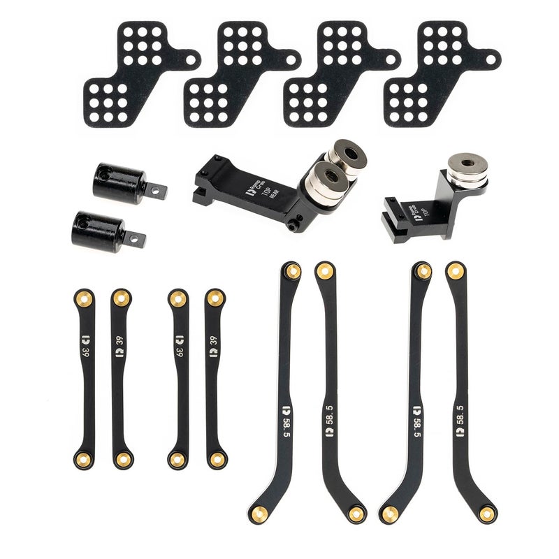 RampCrab High Clearance 4 Links Set for AX24 Front Rear Extend 6mm Stainless Steel Links Set Upgrade Parts for AX24 XC1 124 RC Crawler Car Upgrade Accessories - Image 3