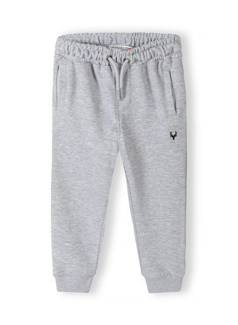 MINOTI Kids Boys Jogger Pants with Embroidery and Side Pockets