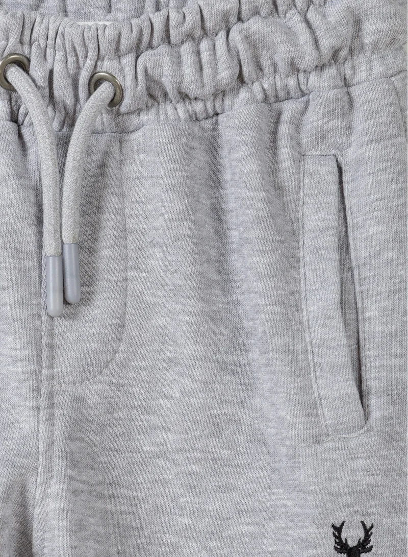 MINOTI Kids Boys Jogger Pants with Embroidery and Side Pockets