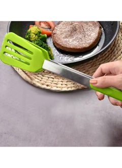 Sweet Home Stainless Steel Kitchen Tongs with Silicone Head Heat Resistant Extra Long Silicone Cooking Tong Including BPA Free Silicone Tips with Sturdy Non Stick Rubber Tips