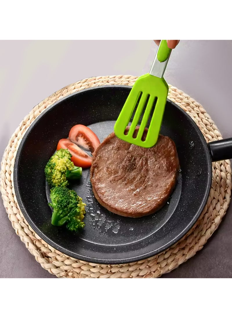 Sweet Home - Sweet Home Stainless Steel Kitchen Tongs with Silicone Head Heat Resistant Extra Long Silicone Cooking Tong Including BPA Free Silicone Tips with Sturdy Non Stick Rubber Tips - Image 1
