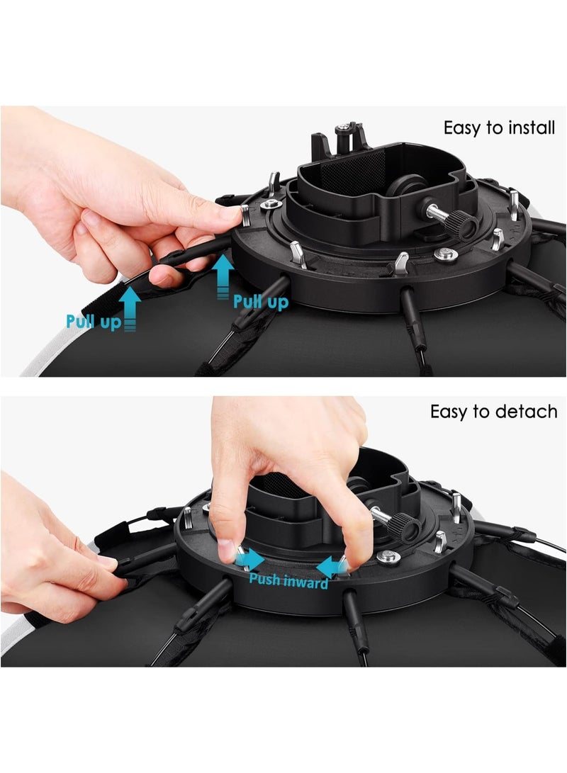 نيوير Neewer 26 Inch Octagonal Softbox Quick Release With S Type Bracket Mount And Carrying Bag For Camera Flash Strobes black - Image 4