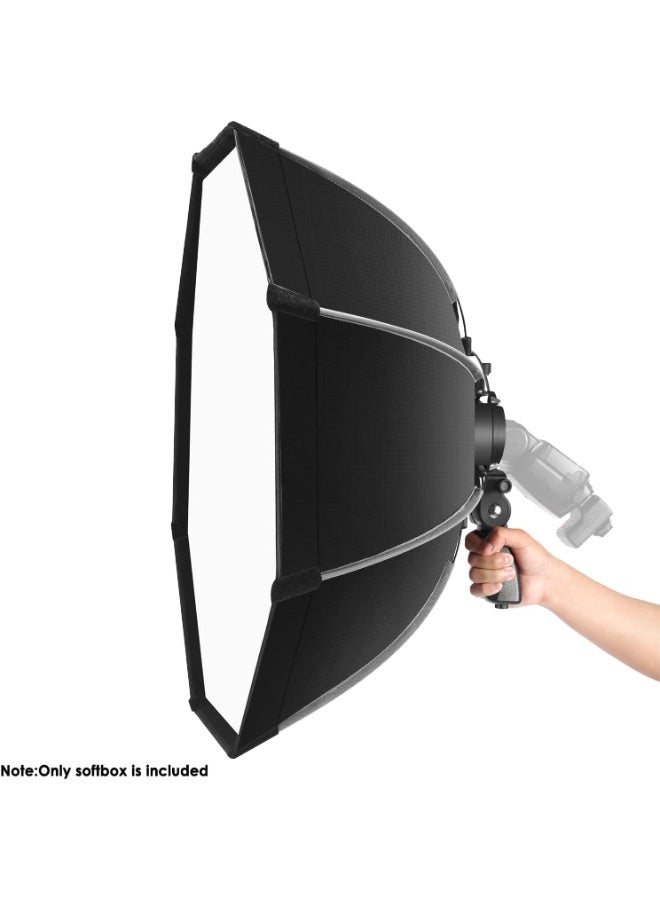 نيوير Neewer 26 Inch Octagonal Softbox Quick Release With S Type Bracket Mount And Carrying Bag For Camera Flash Strobes black - Image 3