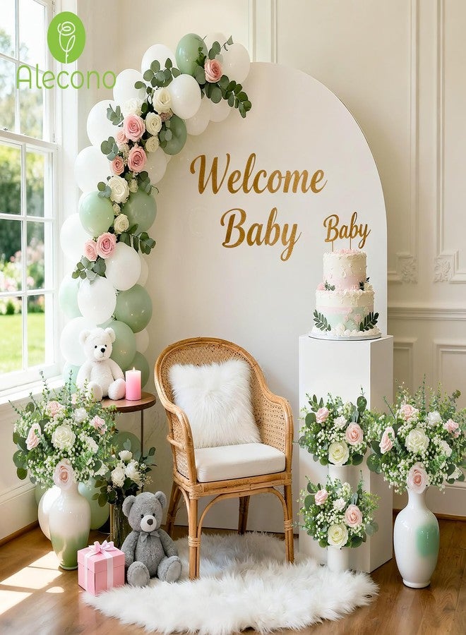 Alecono 100Pcs Mixed Greenery with Babys Breath - Image 3