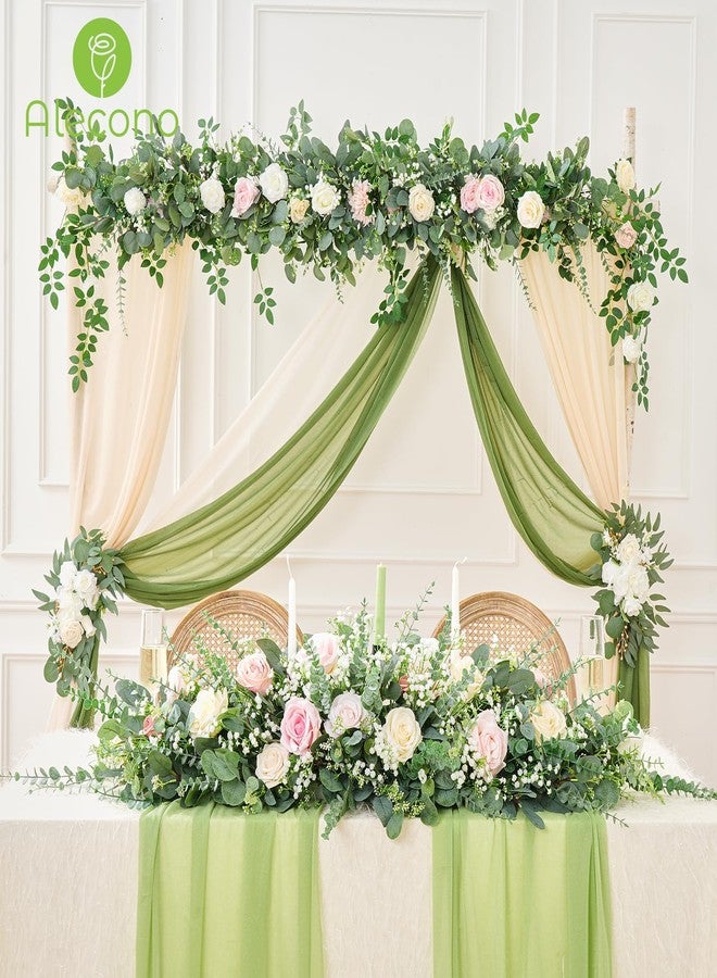 Alecono 100Pcs Mixed Greenery with Babys Breath - Image 4