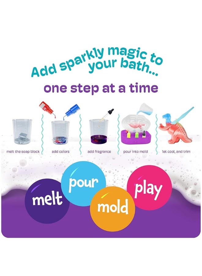 Dan&Darci Dino Soap Making Kit For Kids, Dinosaur Science Toys Kits, Easter Gifts For Kids All Ages, DIY Activities Craft Kits - Art Crafts Gift Set For Boys And Girls, Kid Age 3 4 5 6 7 8 12 Year Old Boy - Image 4