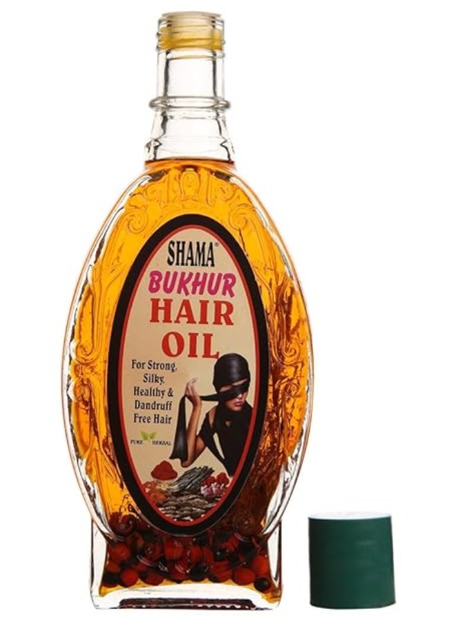 شامة زيت الشعر بخور شاما العشبي النقي لشعر قوي، حريري، صحي وخالٍ من القشرة، زجاجة 150 جرام - Image 2