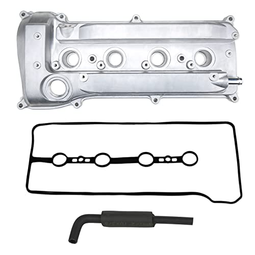 MITZONE Engine Valve Cover with PCV Hose & Gasket Compatible with 2001-2015 Toyota Camry Corolla RAV4 Highlander Solara Matrix Scion tC xB 2.4L Replace 11201-28014 11201-28033 - Image 1