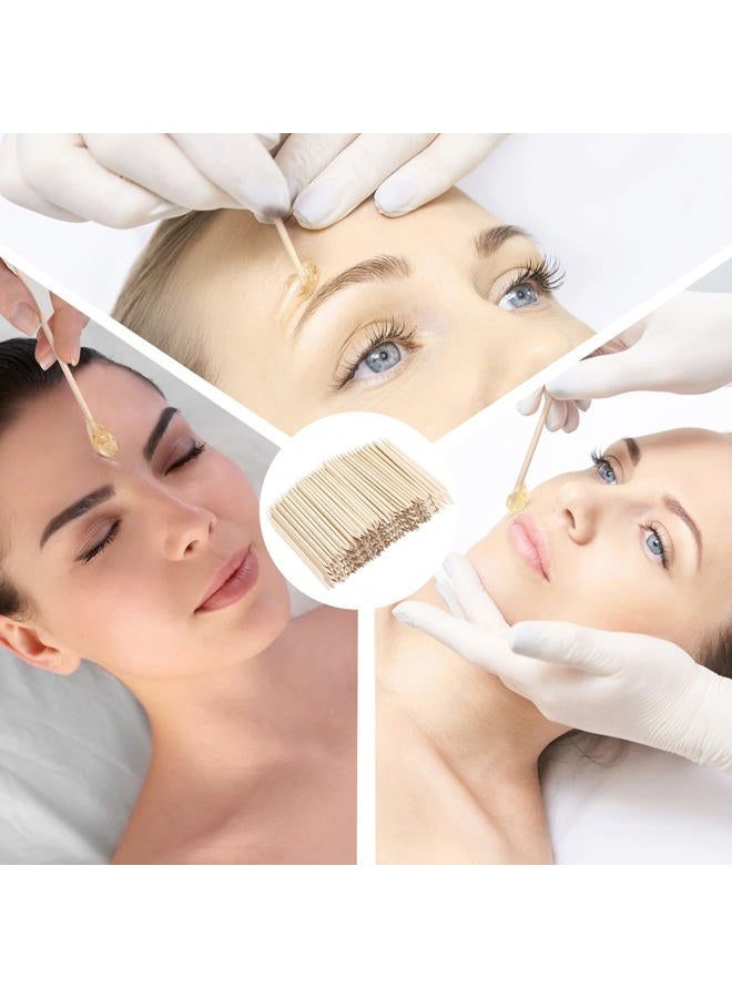 Demissle Hair Removal Waxing Sticks, 800 Pack Wooden Wax Applicator Sticks for Eyebrow, Lip, Nose, Facial Hair Waxing, Smooth Skin Use, Includes 8 Bags of 100 Pieces Each - Image 5