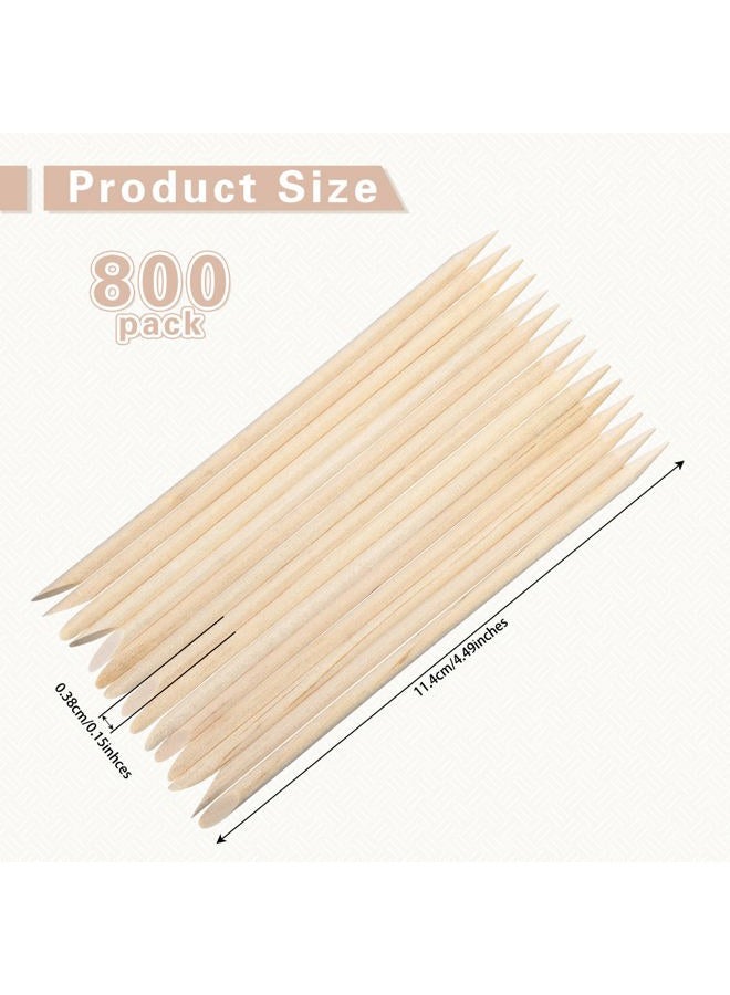 Demissle Hair Removal Waxing Sticks, 800 Pack Wooden Wax Applicator Sticks for Eyebrow, Lip, Nose, Facial Hair Waxing, Smooth Skin Use, Includes 8 Bags of 100 Pieces Each - Image 2