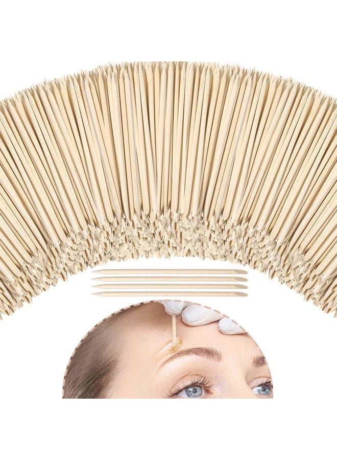 Demissle Hair Removal Waxing Sticks, 800 Pack Wooden Wax Applicator Sticks for Eyebrow, Lip, Nose, Facial Hair Waxing, Smooth Skin Use, Includes 8 Bags of 100 Pieces Each - Image 1